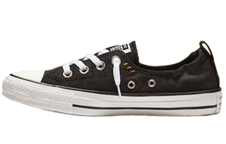 (WMNS) Converse Chuck Taylor All Star Shoreline Slip Low Top Canvas Black White 565244F
