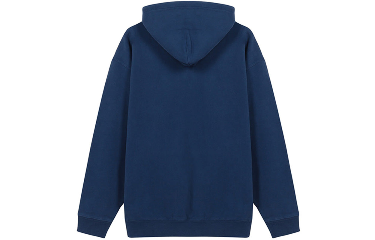 Men's Balenciaga Fleece Lined Loose Version hooded Long Sleeves Blue 570811TJV854866
