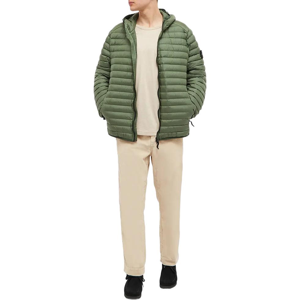 STONE ISLAND Lightweight Hooded Down Jacket 'Green' 771540324-V0058