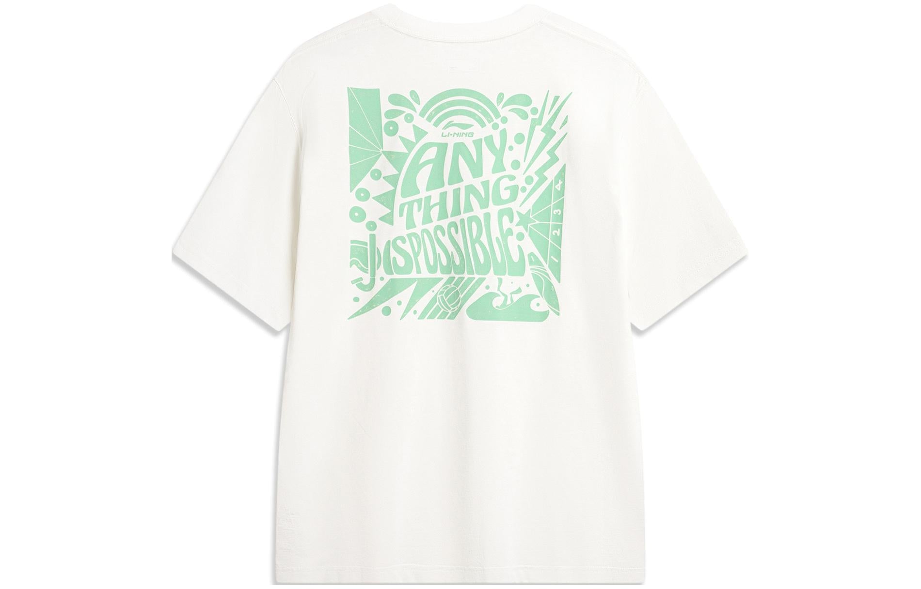 Li-Ning Anything Is Possible Graphic T-shirt 'White' AHSU305-2