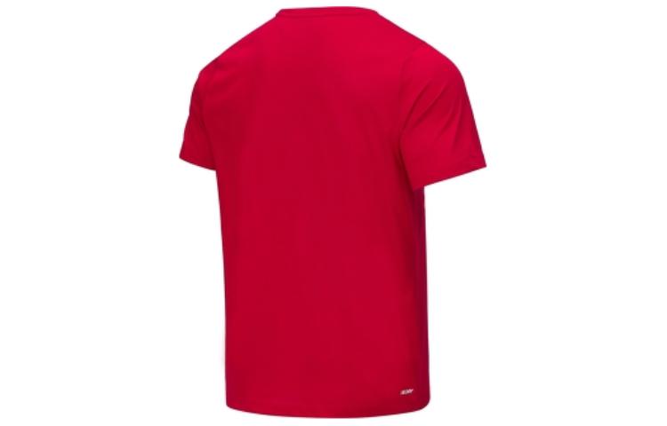 New Balance Graphic Heathertech T-Shirt Asia Sizing 'Red White' AMT11071-RBK