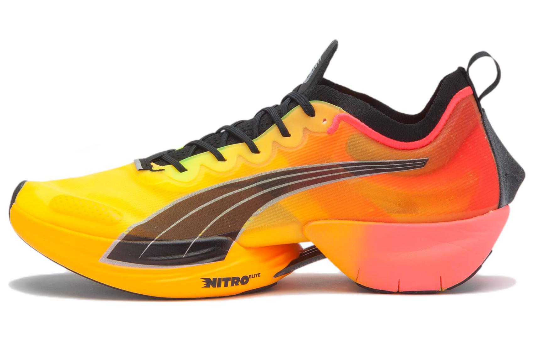 (WMNS) PUMA Fast-R Nitro Elite Fireglow 'Yellow Red' 377599-01