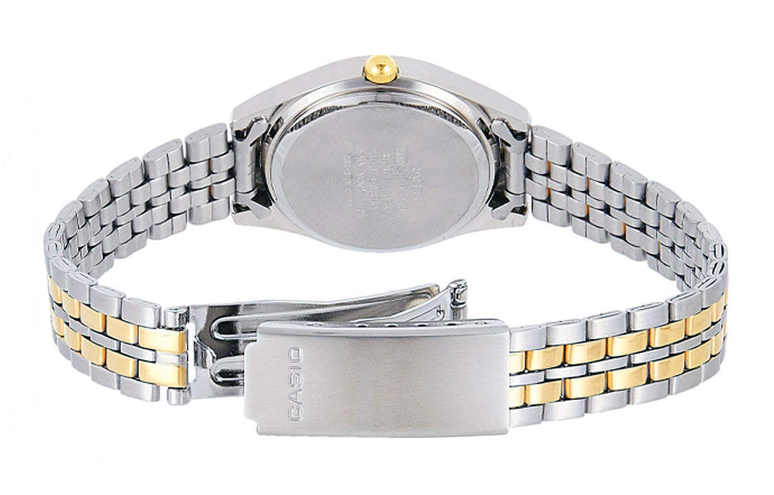 CASIO Female DRESS Japan / South Korea Fashion SilverGold Analog LTP-1129G-7BRDF