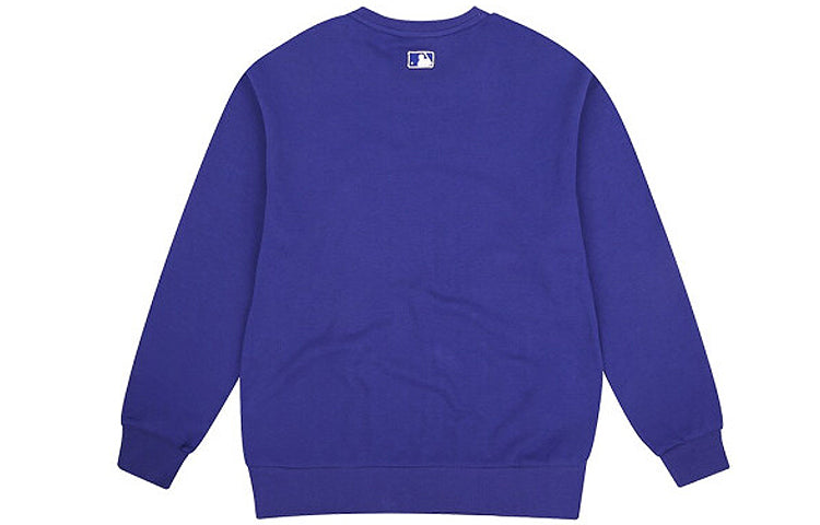 MLB Los Angeles Dodgers Classic Loose Small Logo Round Neck Long Sleeves Unisex Blue 31MT02941-07U