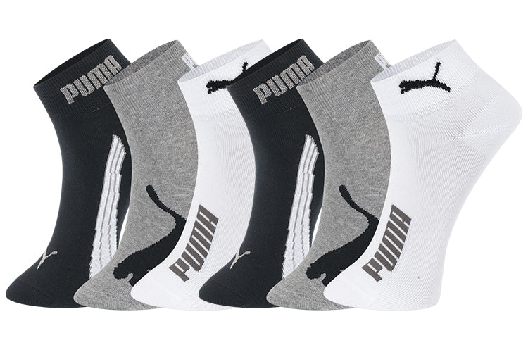 PUMA Sneaker Socks 3 pack 'Black Grey White' 100000496-003