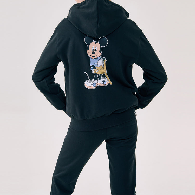 MLB Disney Mickey Crossover New York Yankees Zipper Unisex Black 31TRK1031-50L