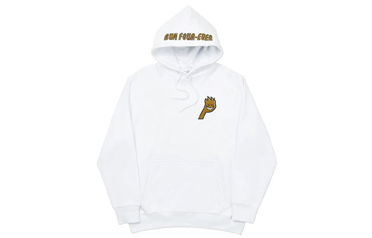 PALACE Spitfire Live To Bun Hood Printing Hooded Sweater Unisex White P19HD010