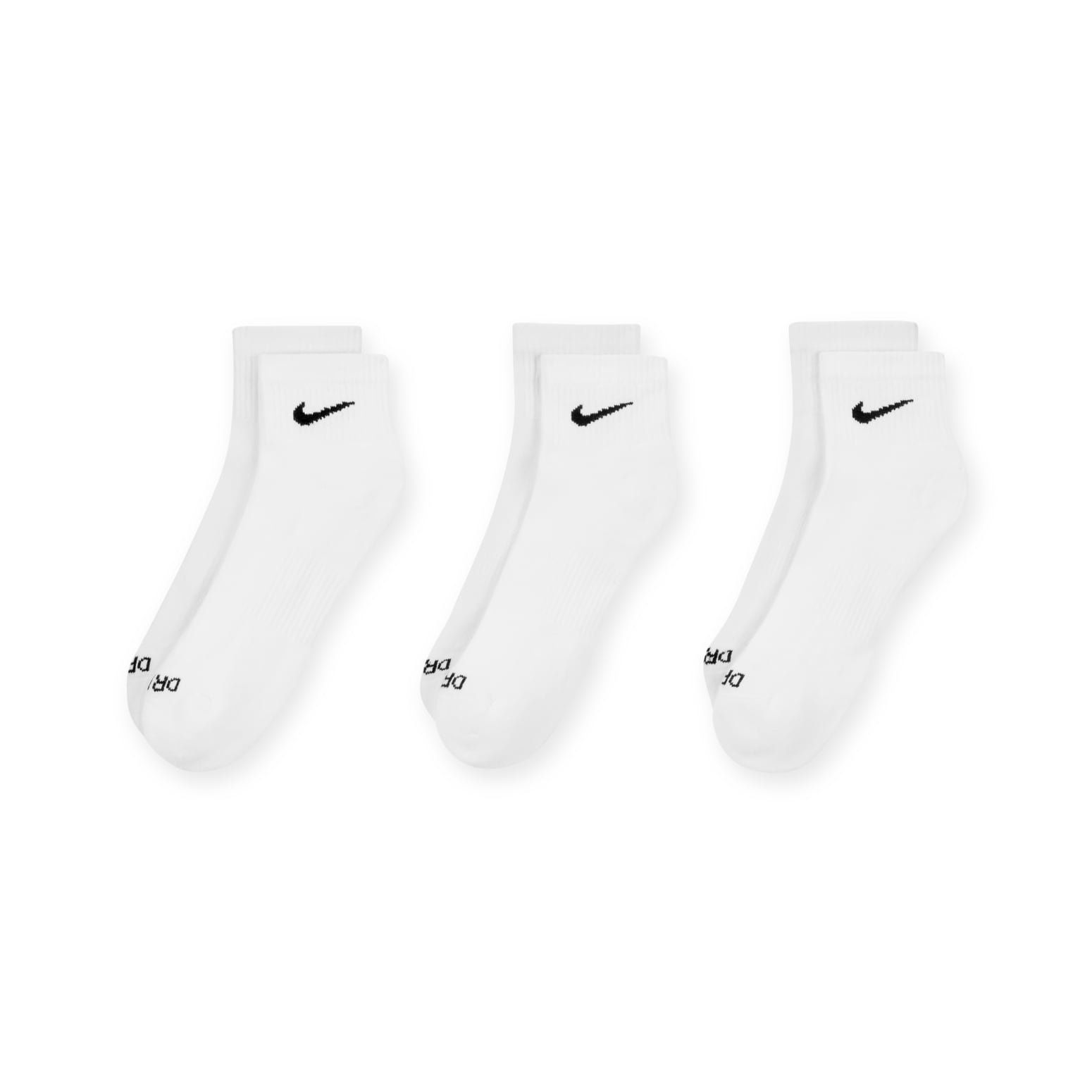 Nike Everyday Plus Cushioned Ankle Socks 'White Black' SX6890-100