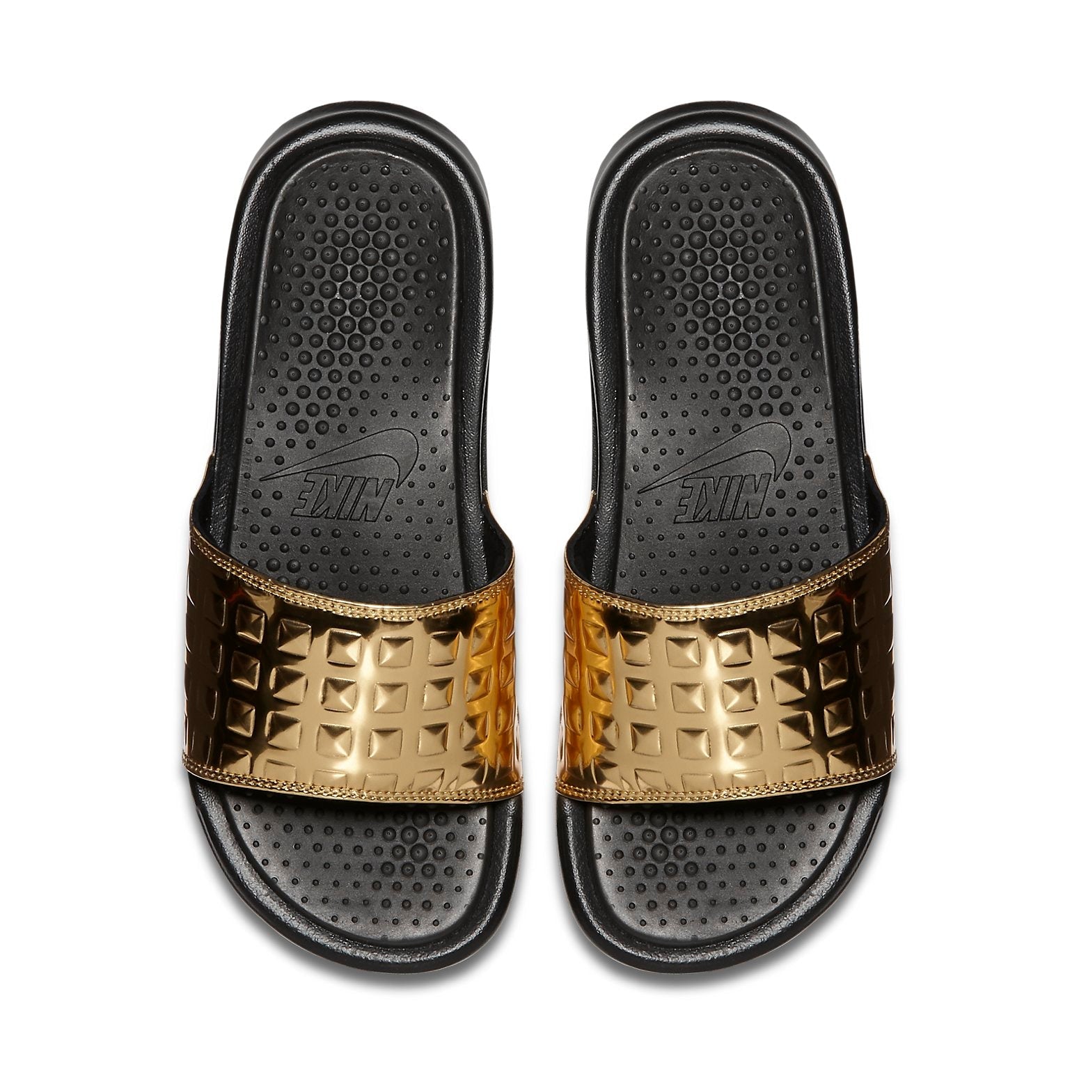 (WMNS) Nike Benassi JDI Ultra PR 'Black Gold' 818737-002