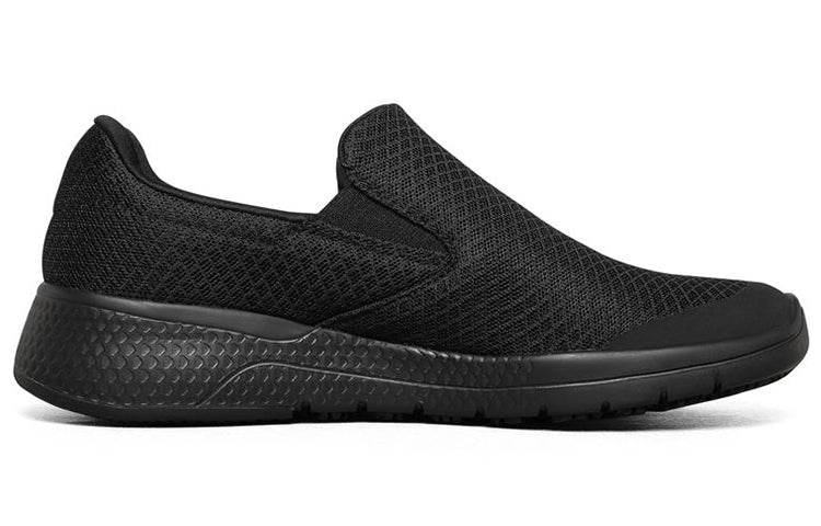 (WMNS) Skechers Marsing Slip-on Shoes Black 77275-BLK