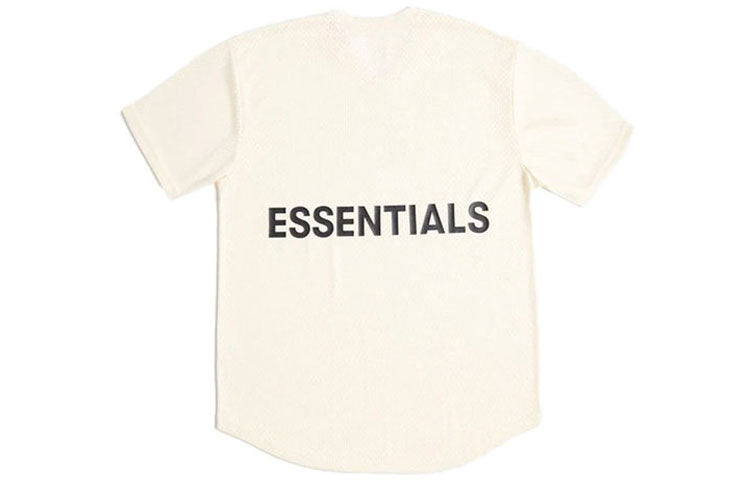 Fear of God Essentials Tee Mesh Breathable Short Sleeve Unisex Creamy White FOG-FW18-2