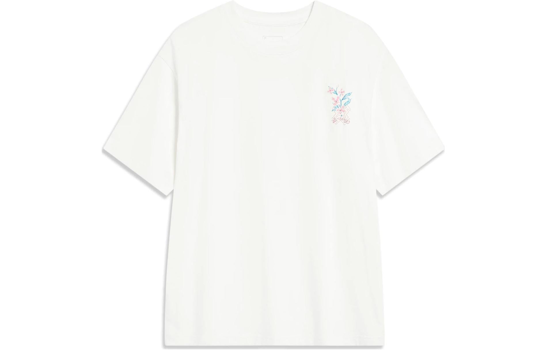 (WMNS) Li-Ning Living Classic Graphic Tee 'White' AHST428-1