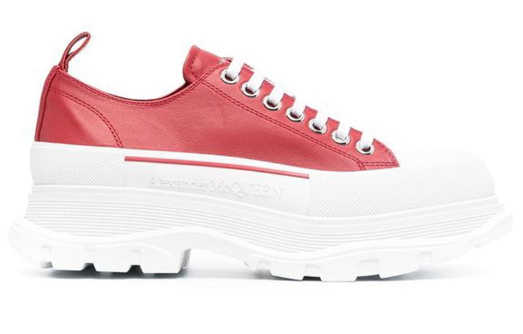 Alexander McQueen Tread Slick Sneakers 'Red White' 627225WHZ626593
