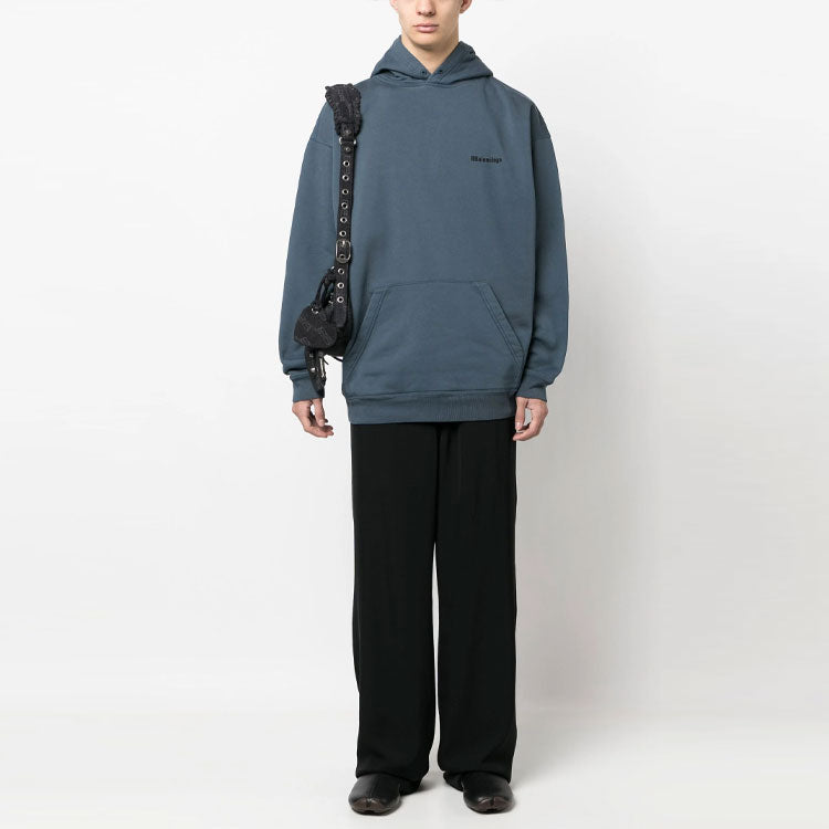 Balenciaga BB Medium Fit Hoodie 'Blue Black' 570811TNVG84183