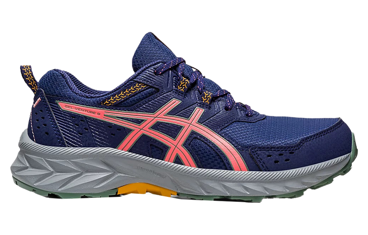 (WMNS) ASICS Gel-Venture 9 Wide 'Indigo Blue Papaya' 1012B314-400