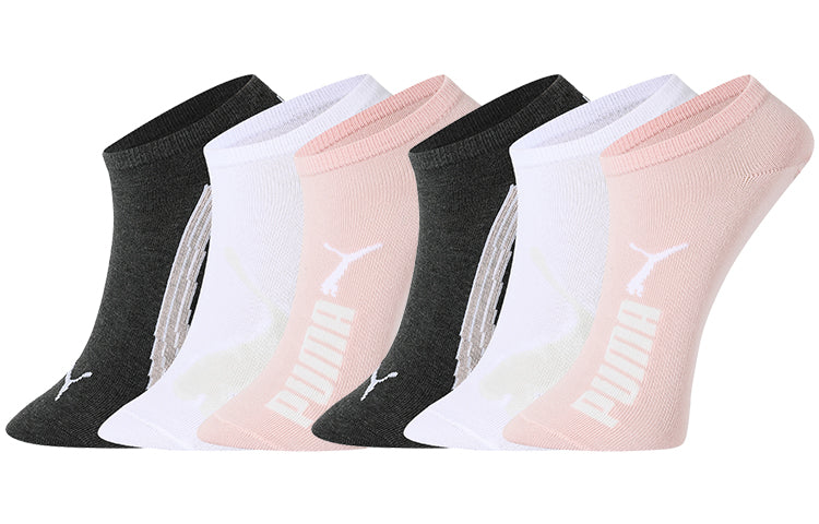 PUMA Sneaker Socks 3 pack 'Black White Pink' 100000495-006