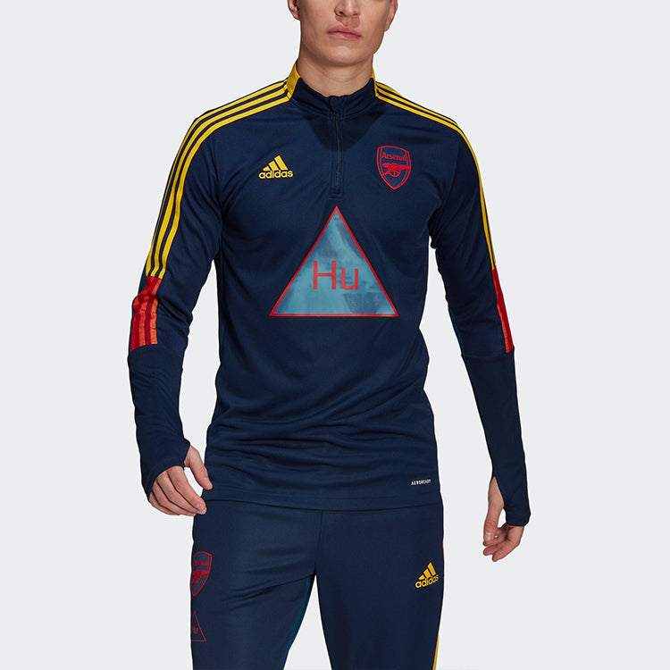 adidas x Crossover Afc Hu Tr Top Arsenal Soccer/Football Half Zipper Sports Blue GK7837