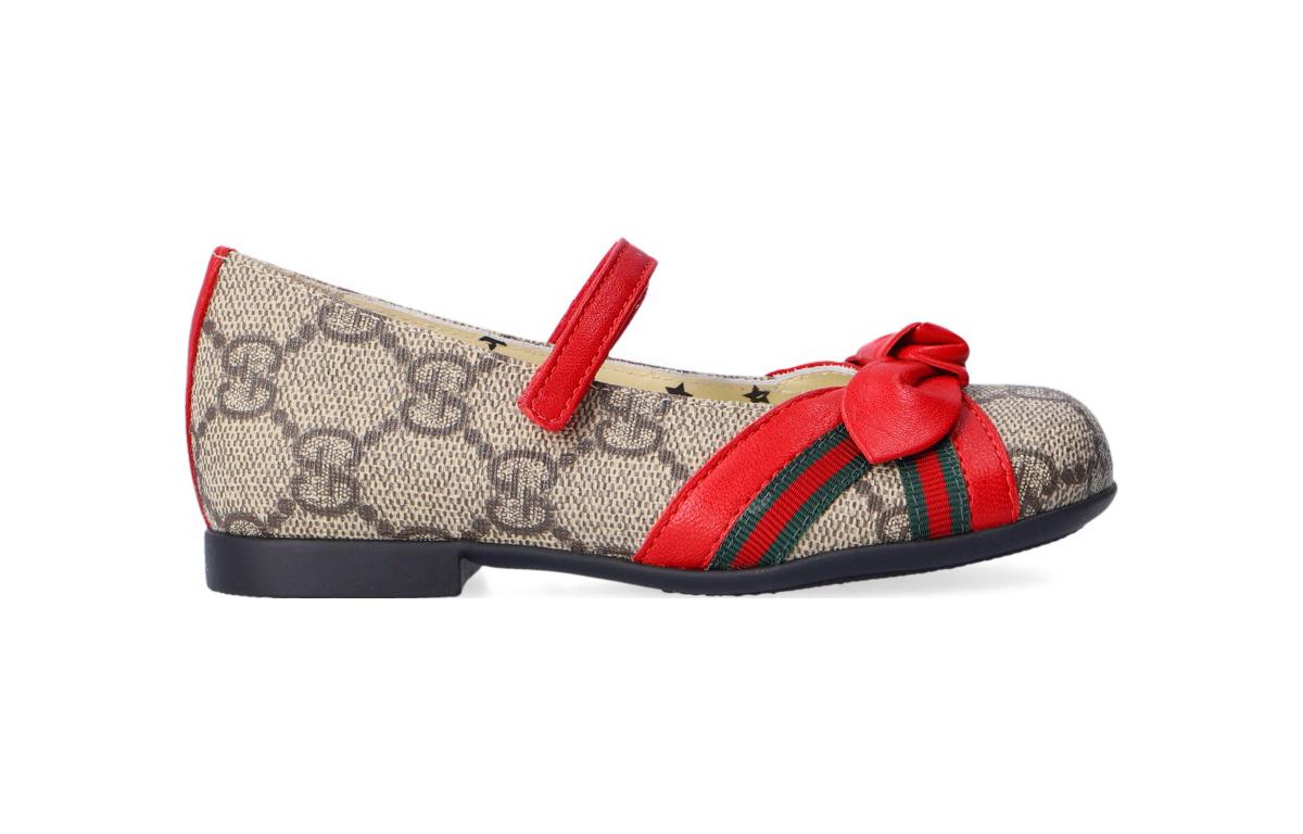 (TD) Gucci GG Ballet Flats 'Beige Ebony' 649033-2OQ40-9766