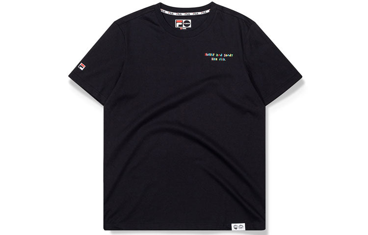 FILA Fusion x Shelby and Sandy Round Neck Tee 'Black' T11U036103F-BK