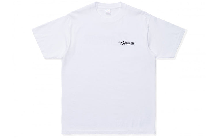 Men's UNDEFEATED Sportswear Tee Solid Color Alphabet Logo Short Sleeve White 80102-WHITE