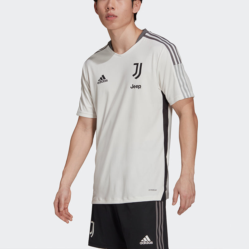 adidas Sports Training Short Sleeve Soccer/Football 21-22 Season Juventus White GR2937