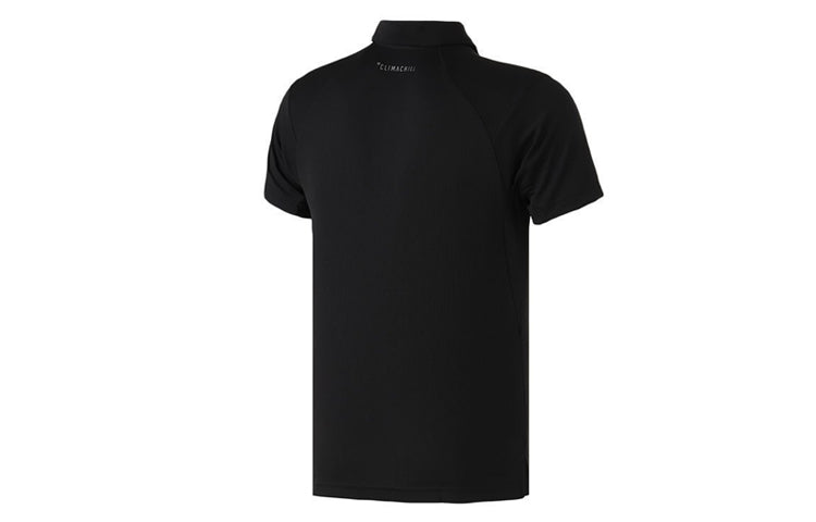 Men's adidas Sports Tennis Ppolo Black Polo Shirt DU8411