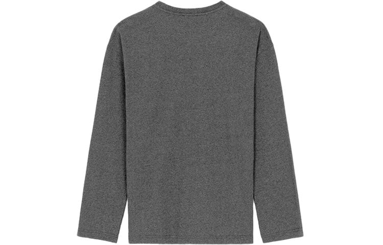 Men's KENZO FW21 Tiger Head Printing Casual Round Neck Long Sleeves Gray T-Shirt FB65TS197401-98