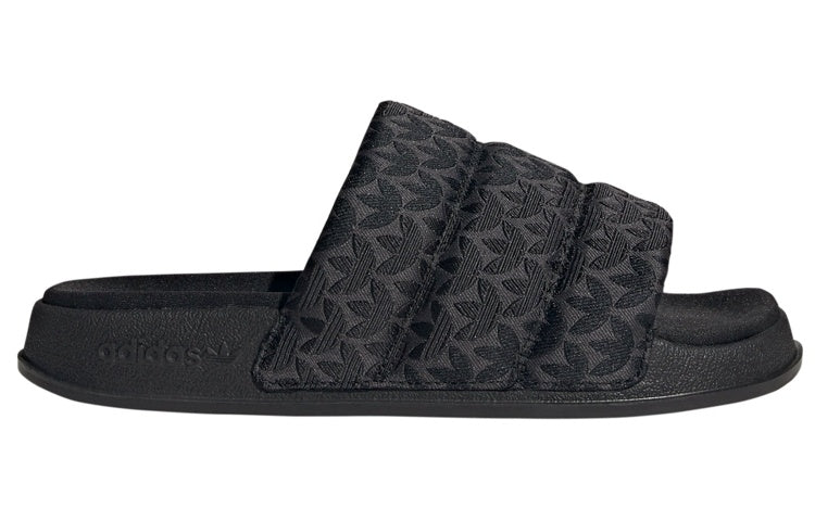 (WMNS) adidas Adilette Essential Slides 'Trefoil Monogram Black' IG7149