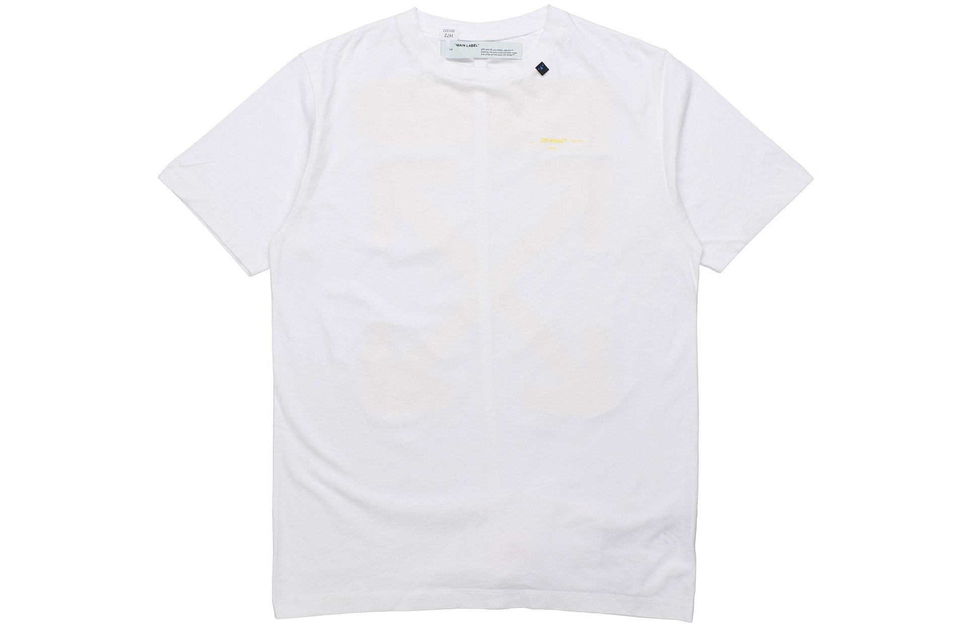 Off-White Back Painting Graffiti Arrow Printing Short Sleeve White OMAA027F191850100160