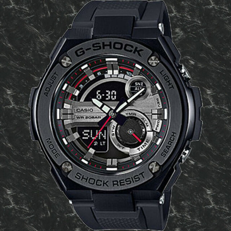 CASIO G-Shock G-Steel 'Black' GST-210B-1A