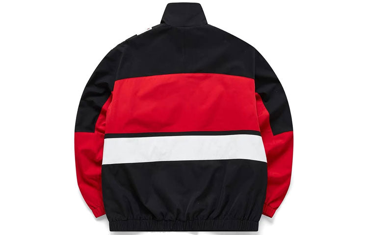 Fila FUSION Athleisure Casual Sports Loose Woven Jacket Colorblock T11W012704F-RD