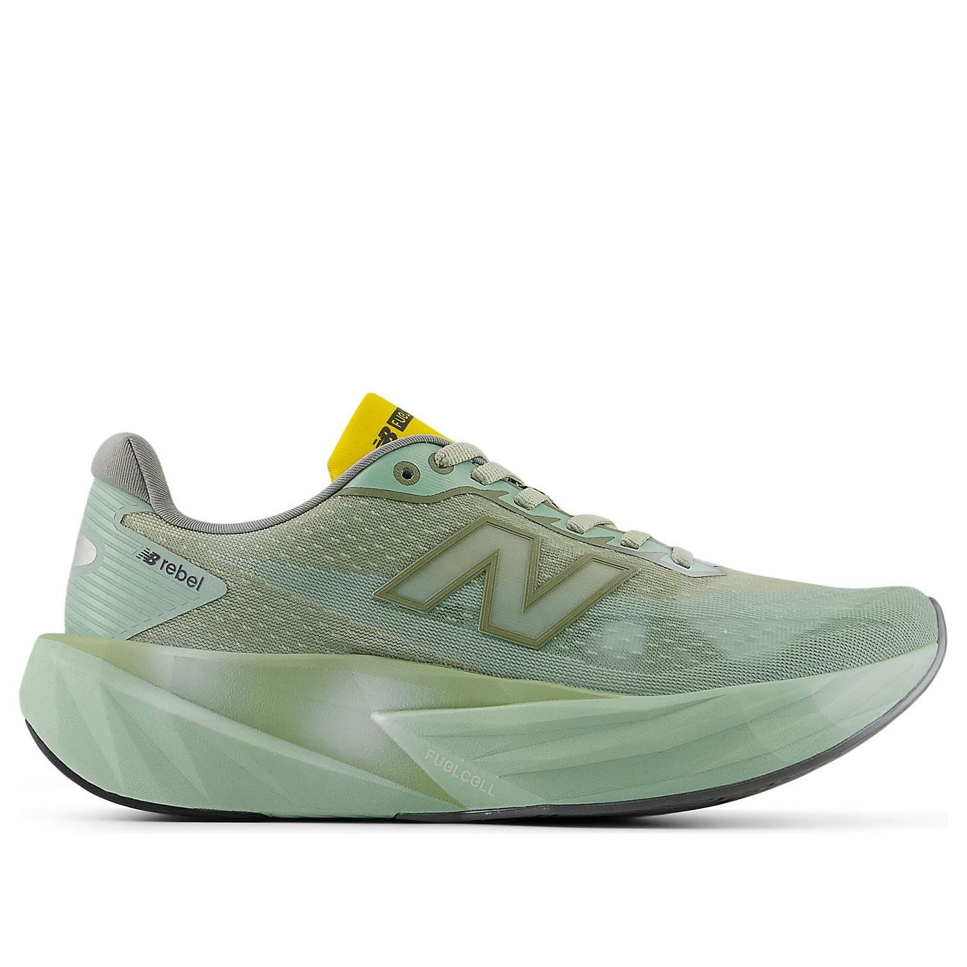 (WMNS) New Balance FuelCell Rebel v5 'Garter Snake Mosaic Green Lemon' WFCXTD5