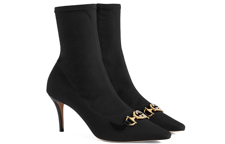 (WMNS) Gucci Zumi Ankle Boots 'Black' 605436-HZ510-1000