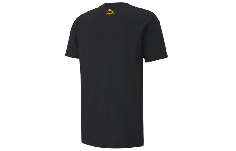 PUMA Alphabet Logo Printing Short Sleeve Black 596419-01