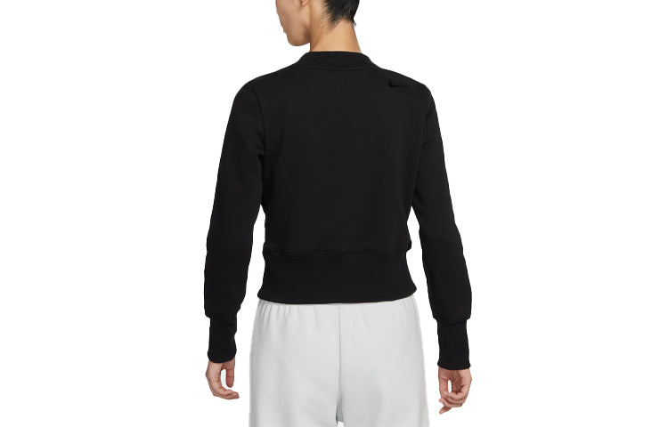 (WMNS) Nike Round Neck Casual Sports Sweatshirt 'Black' DV8209-010