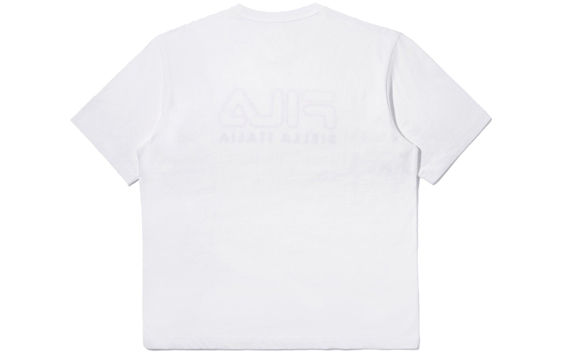 FILA Logo Printing Athleisure Casual Sports Round Neck Short Sleeve Couple Style White FS2RSD2101X-OWH