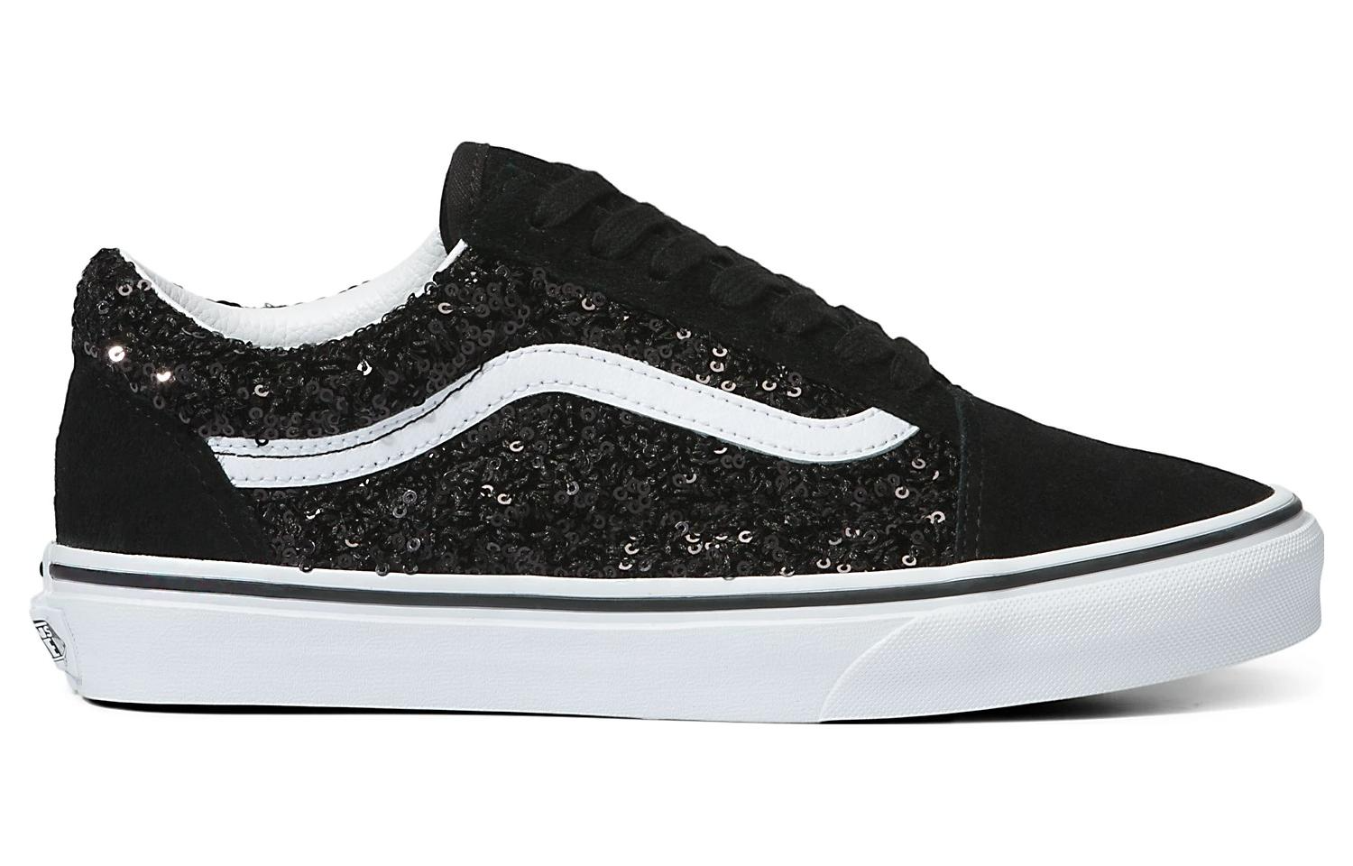 Vans Old Skool Boucle Sequins 'Black White' VN0A5KRS6BT