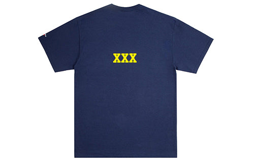 NOAH Use Your Head Tee Slogan Short Sleeve Deep Blue NOAH-SS19-007