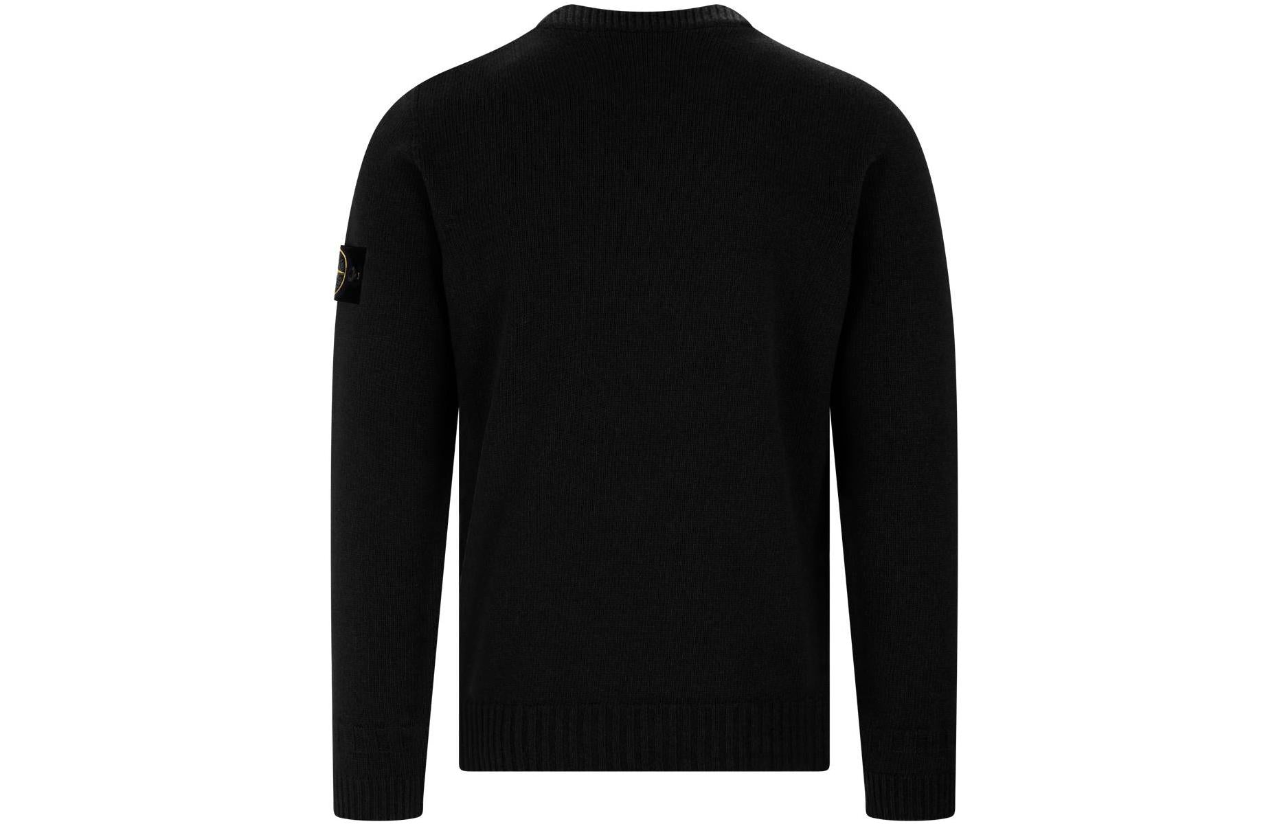 STONE ISLAND Knitted Sweatshirt 'Black' 7715524A3-V0029