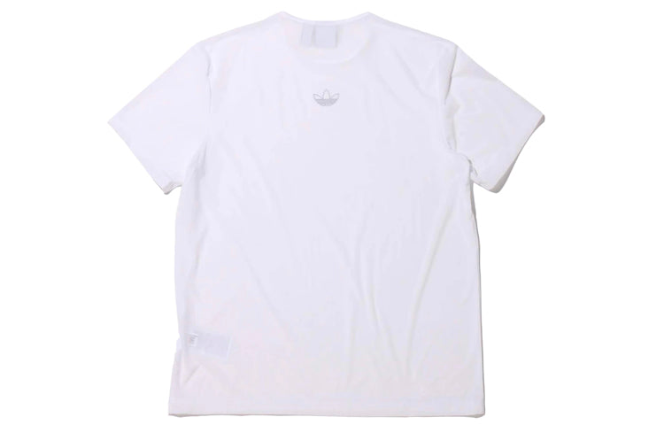 (WMNS) adidas originals Mesh T Shirt Hollow Out Logo Sports Short Sleeve White FM1970