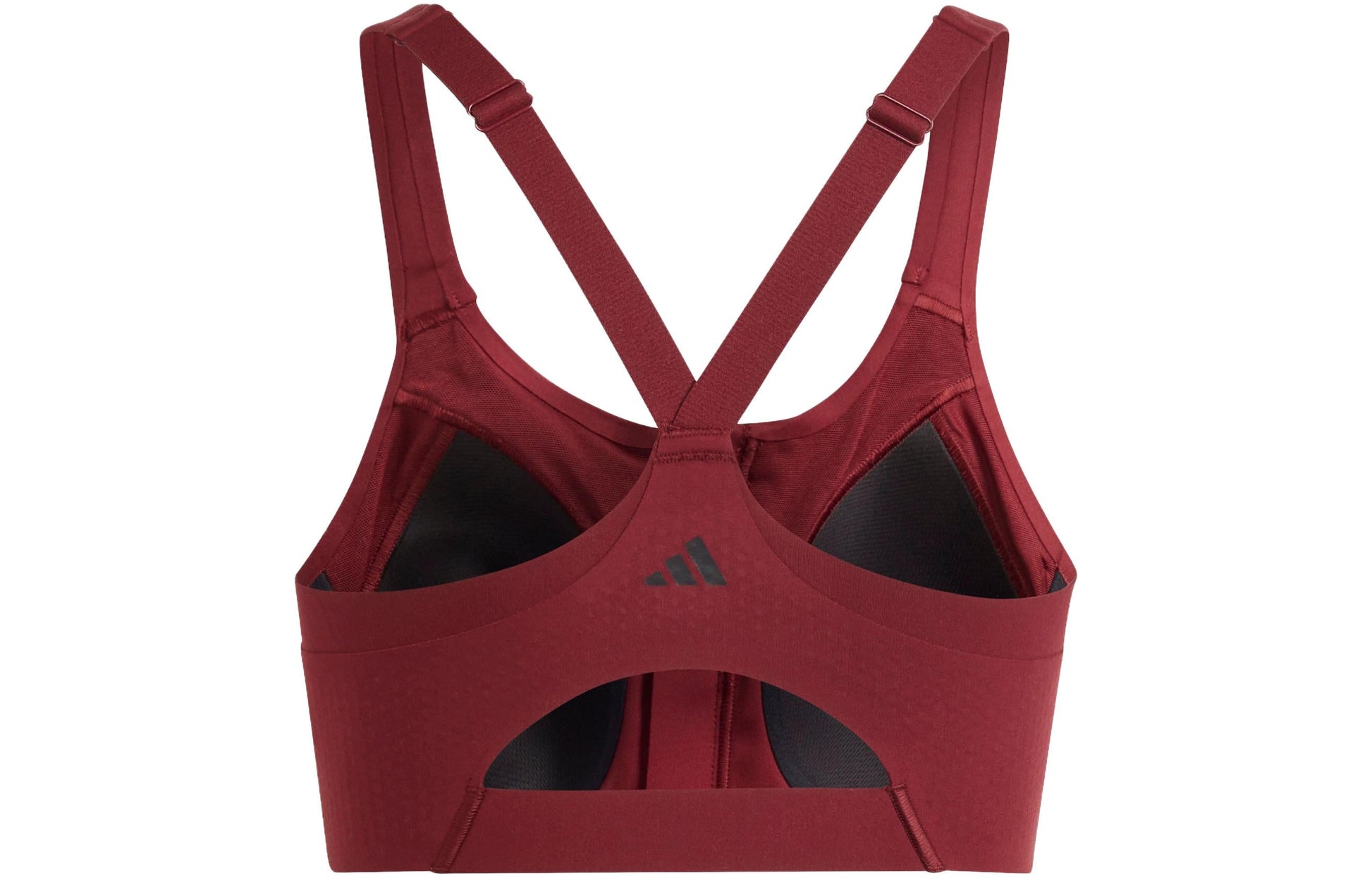 (WMNS) adidas TLRD Impact Luxe High-Support Zip Bra 'Red' HZ1516