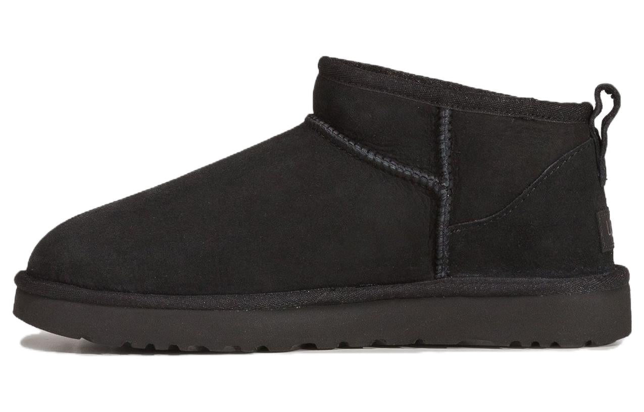 (WMNS) UGG Classic Ultra Mini Fleece Lined Brown 'Black' 1116109Y-BLK