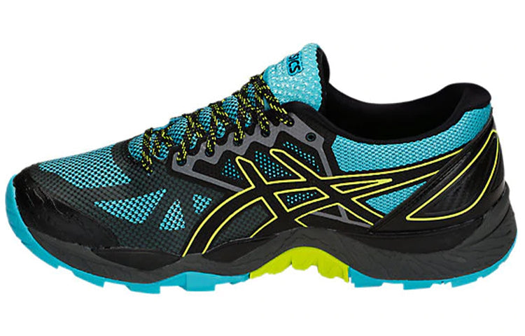 (WMNS) ASICS Gel-FujiTrabuco 6 'Black Blue Yellow' T7E9N-400