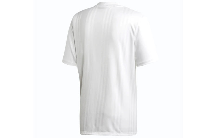 adidas originals Outline Jersey Sports Round Neck Short Sleeve White ED4684