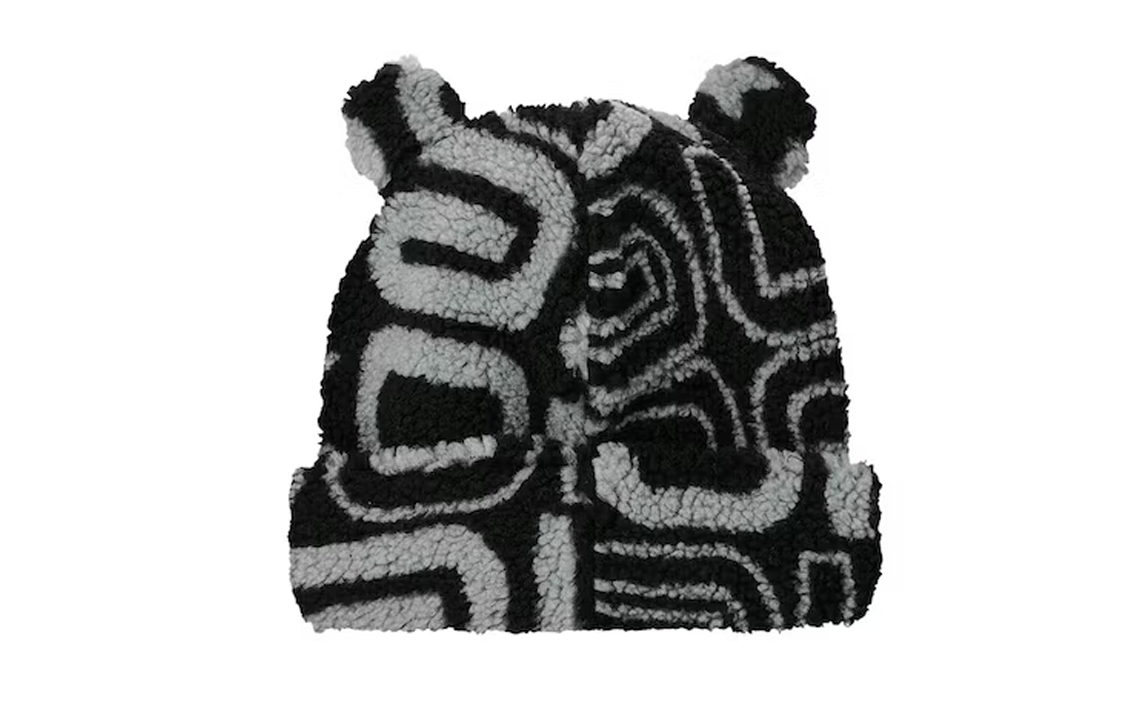 Palace Joyrex Fleece Ears Beanie 'Black' P25BN037