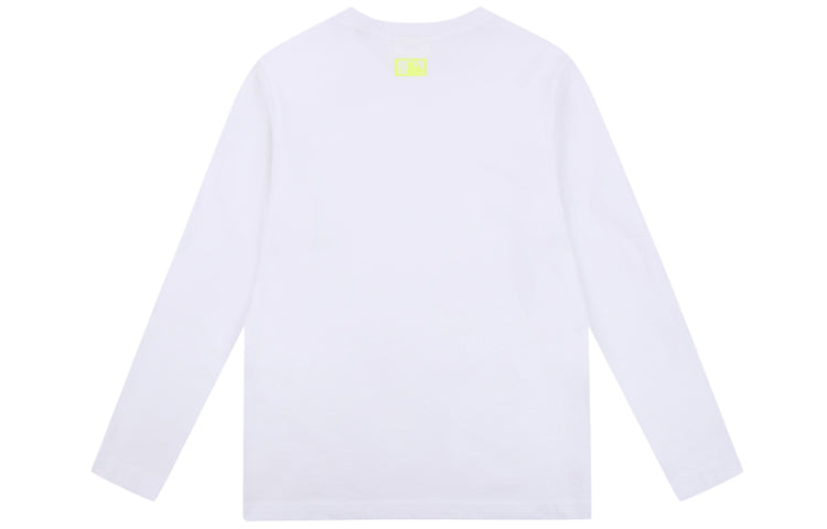 MLB New York Yankees Logo Round Neck Long Sleeves Unisex White 31TSL2011-50W
