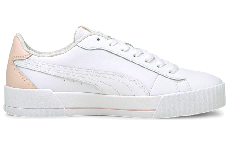 (WMNS) PUMA Carina Crew Casual Shoes White/Pink 374903-09