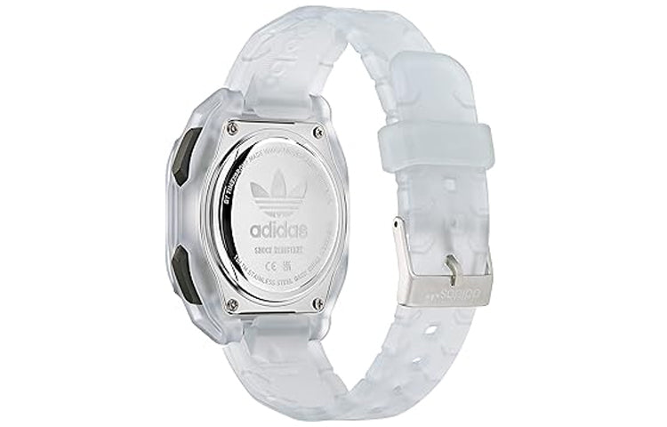 adidas Translucent Resin Strap Watch 'White Black' AOST230572I