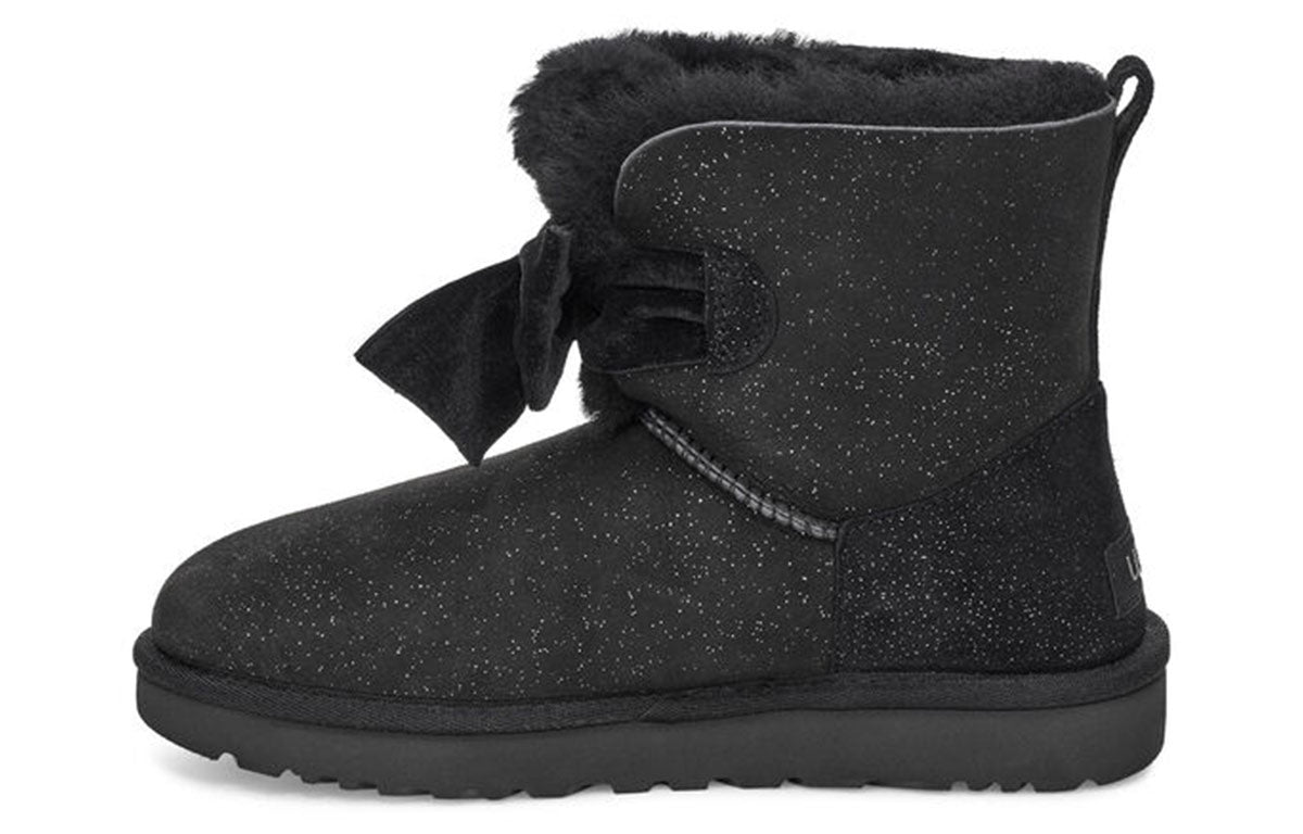 (WMNS) UGG Gita Twinkle Bow Mini 'Black' 1106569-BLK