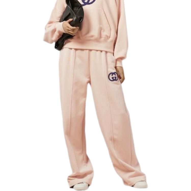(WMNS) Gucci Cotton Jersey Jogging Pant 'Light Pink' 768124-XJF8S-5874